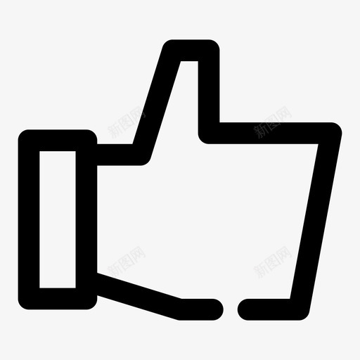喜欢最爱手图标svg_新图网 https://ixintu.com 喜欢 手 最爱 电子商务gapbold 社交 竖起大拇指
