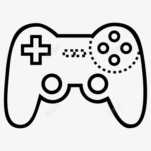 控制器电子游戏图标svg_新图网 https://ixintu.com xbox 控制器 游戏 游戏板 玩家 电子