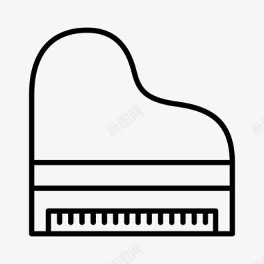 钢琴乐器派对图标图标