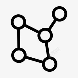 网络拓扑网状网络拓扑连接局域网图标高清图片