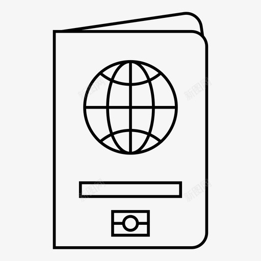 护照书籍全球图标svg_新图网 https://ixintu.com 世界 书籍 全球 护照 旅游