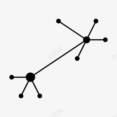 分散网络社区连接图标图标