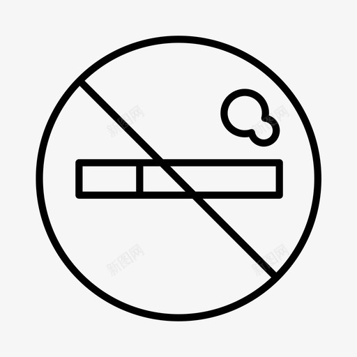 禁止吸烟电子商务禁止图标svg_新图网 https://ixintu.com 电子商务 禁止 禁止吸烟 规则