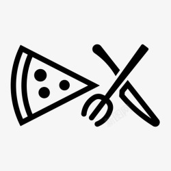 餐厅商业计划书披萨晚餐快餐图标高清图片