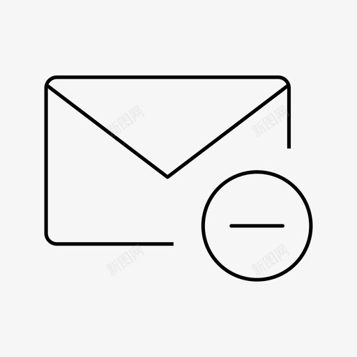 信件删除邮件电子邮件图标svg_新图网 https://ixintu.com 信件 信封 写作和编辑 删除邮件 发送 电子邮件