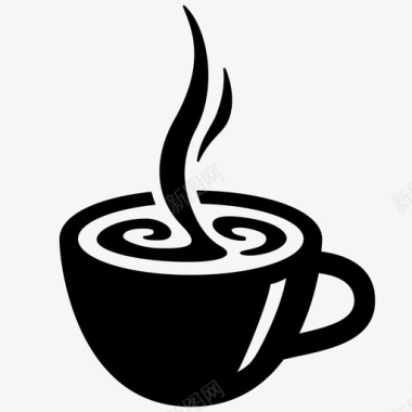 咖啡蒸汽饮料热咖啡图标图标