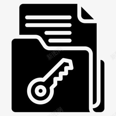 文档密钥数据文件夹图标图标
