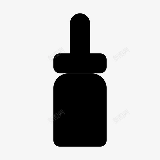 药品瓶子滴管图标svg_新图网 https://ixintu.com 处方 液体 滴管 瓶子 药品