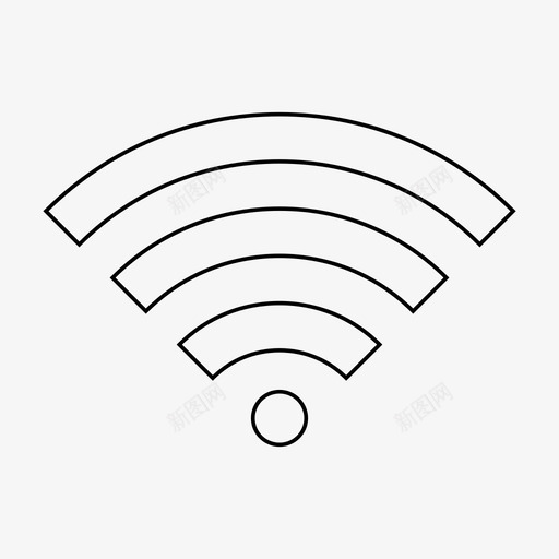 wifi连接数字图标svg_新图网 https://ixintu.com wifi 互联网 数字 漫游 调制解调器 连接