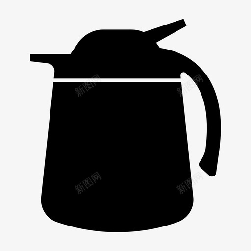 热水器煮沸器饮料图标svg_新图网 https://ixintu.com 家居用品 热水器 煮沸器 电子 茶壶 饮料