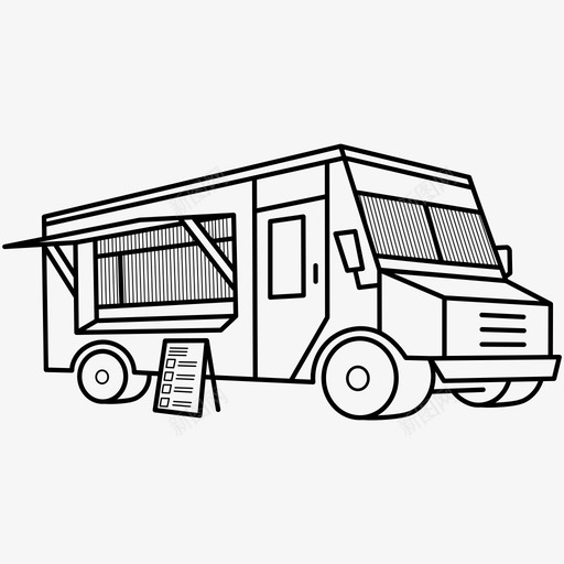 食品拖车蛋糕食品车图标svg_新图网 https://ixintu.com 汽车 移动食品 蛋糕 食品拖车 食品车