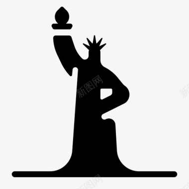 自由女神美国纪念碑图标图标