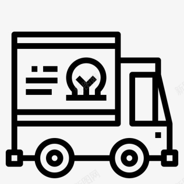 汽车包装运输卡车图标图标