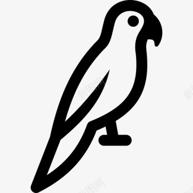 鹦鹉鸟凤头鹦鹉图标图标