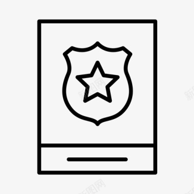 警徽警察部门图标图标