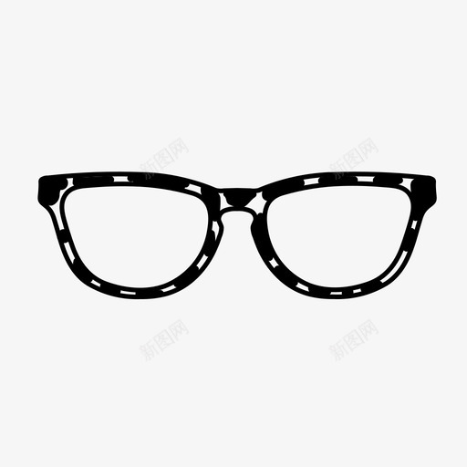 龟壳眼镜镜框图标svg_新图网 https://ixintu.com 镜框 龟壳眼镜