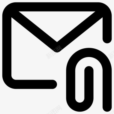 电子邮件附件邮件附件要素行图标图标