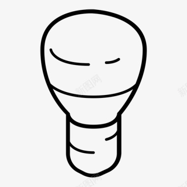 灯泡能源led图标图标