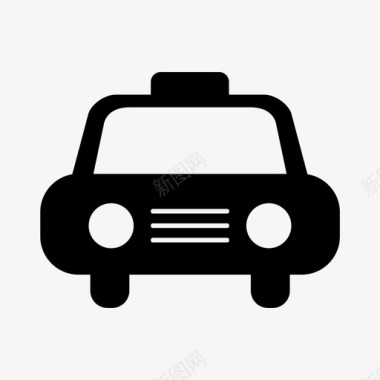 出租车交通工具旅行图标图标