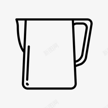 牛奶罐水壶蒸汽图标图标