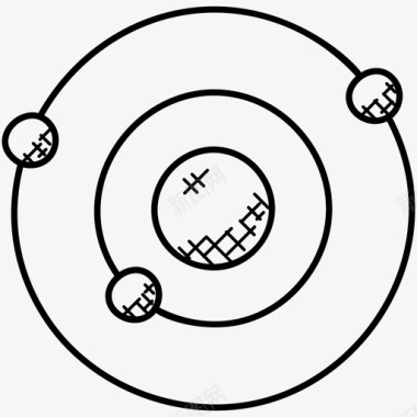 轨道天文学全球技术图标图标