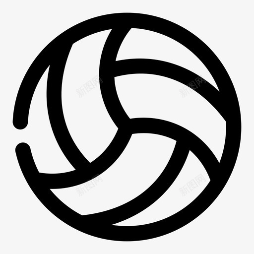 排球沙滩网图标svg_新图网 https://ixintu.com 体育加粗 排球 沙滩 网 运动