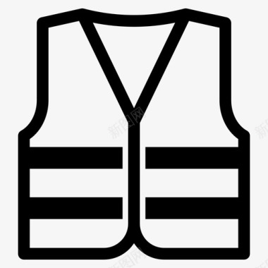 反光背心保安制服图标图标