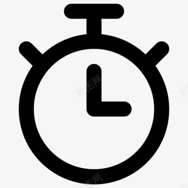 秒表秒表计时器必需品系列图标图标