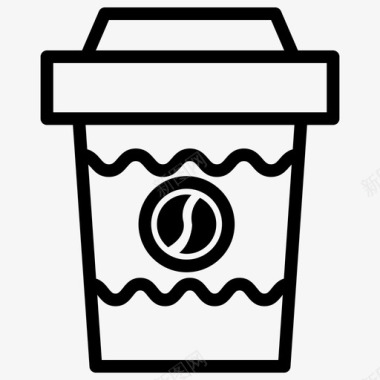 咖啡茶点玻璃杯图标图标