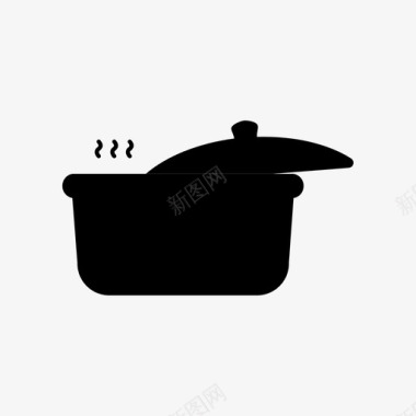 锅厨房用具厨房用具集合图标图标