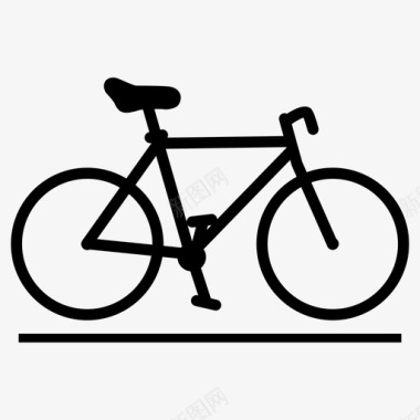 自行车推自行车运动自行车图标图标