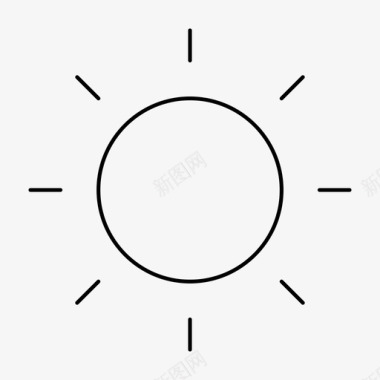 太阳亮度光线图标图标