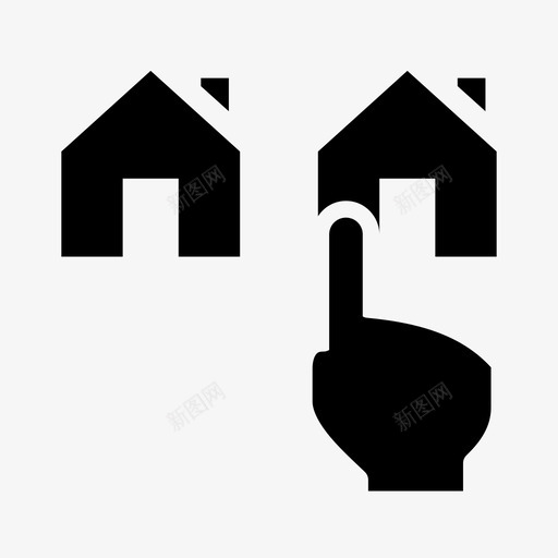 家的选择房子选择图标svg_新图网 https://ixintu.com 家的选择 房地产 房子 选择