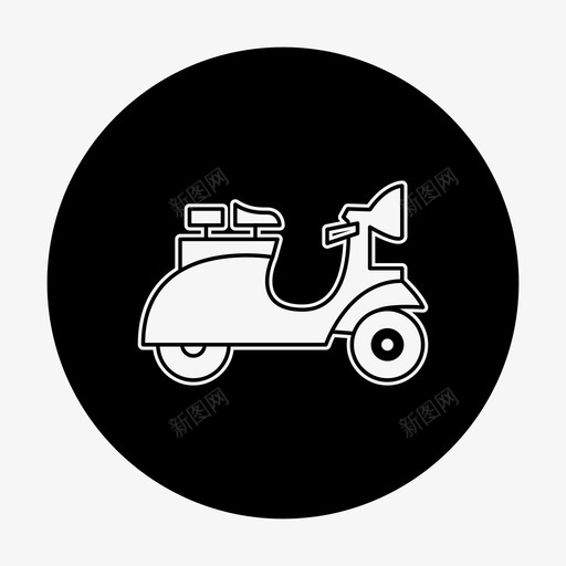 汽车摩托车交通工具图标svg_新图网 https://ixintu.com 交通圈 交通工具 摩托车 汽车