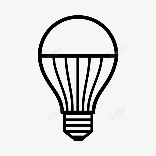 led灯泡照明灯图标svg_新图网 https://ixintu.com led灯泡 插头 灯 灯泡 照明