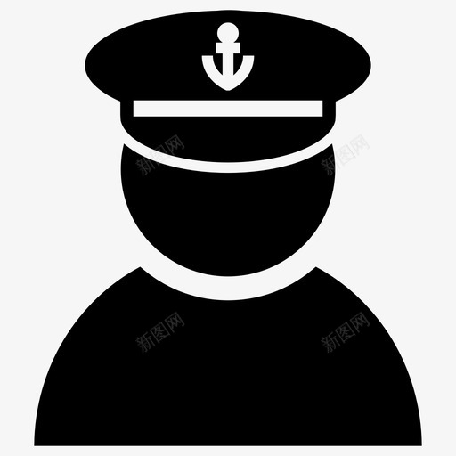 船长水手职业图标svg_新图网 https://ixintu.com 水手 职业 船长