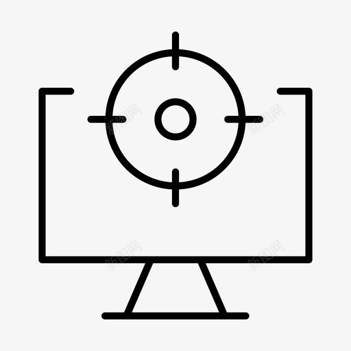目标计算机焦点监视器图标svg_新图网 https://ixintu.com 点 焦点 监视器 目标计算机 计算机