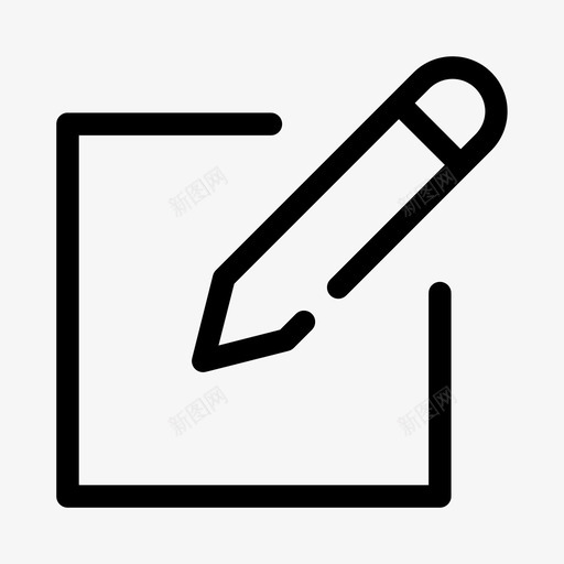 写作绘图编辑图标svg_新图网 https://ixintu.com 写作 基础 绘图 编辑 铅笔