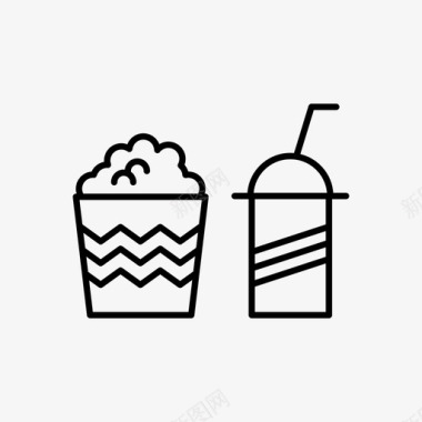食物和饮料休息零食图标图标