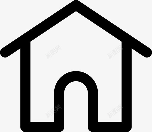 房屋抵押贷款房地产图标svg_新图网 https://ixintu.com 住宅 房地产 房屋 抵押贷款