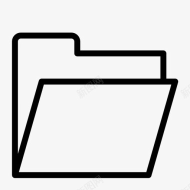 文件夹文档空图标图标