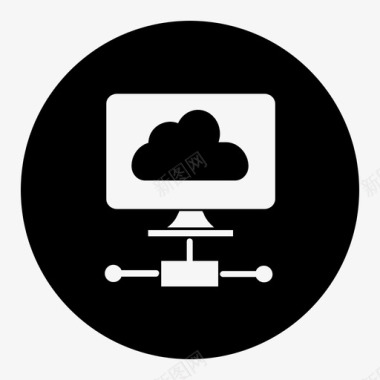 云网络云服务器互联网图标图标