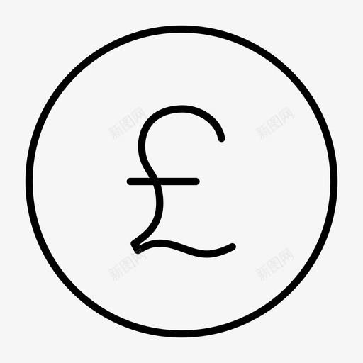 英镑货币预算硬币图标svg_新图网 https://ixintu.com 硬币 英镑货币 货币 货币薄 预算