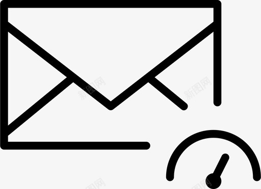 信封指示器邮件图标图标