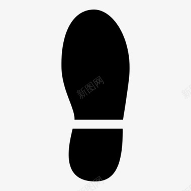 右鞋印靴子脚图标图标