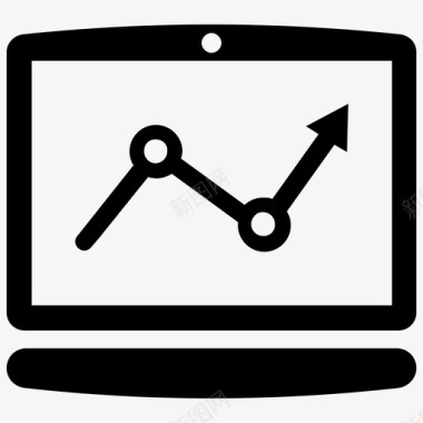 在线业务图分析市场趋势图标图标