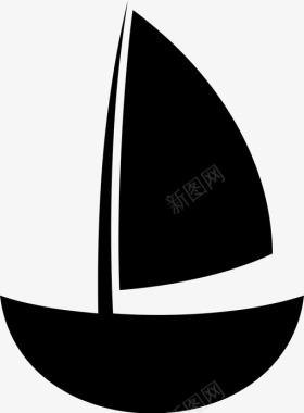 帆船海洋航海图标图标