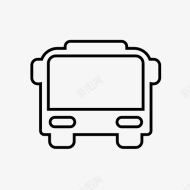 校车公共汽车交通工具图标图标