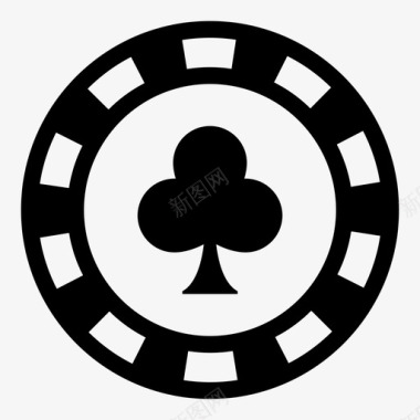 赌场筹码硬币赌博图标图标