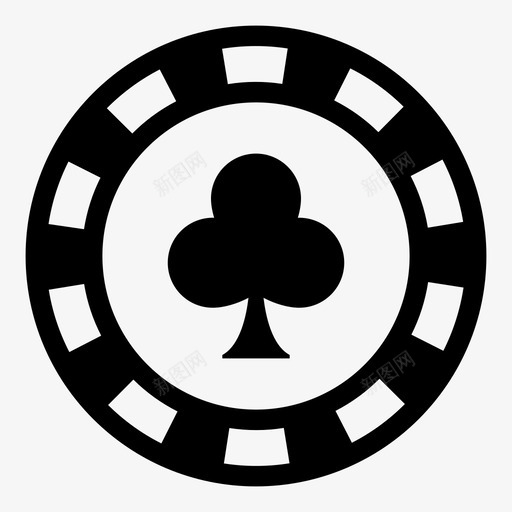 赌场筹码硬币赌博图标svg_新图网 https://ixintu.com 扑克 硬币 赌博 赌场筹码